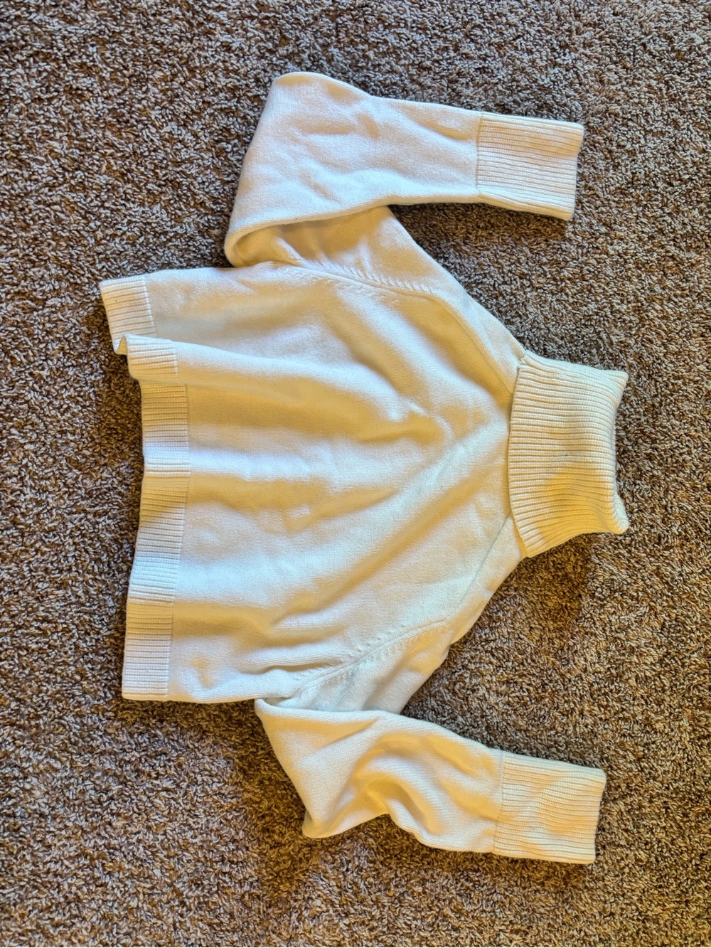 Zara Cream Turtleneck Cropped Sweater
